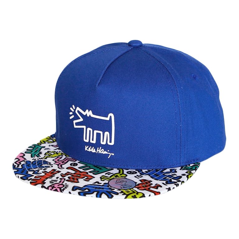 WITHMOONS Snapback Cap Keith Haring Barking Dog Rubber Patch Hat 