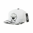 thumbnail image 1 of WITHMOONS Snapback Hat Loopy Sheep Paper Fold Patch Geometry Pattern Flat Brim Cotton Baseball Cap TR2937 (White), 1 of 4