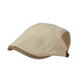thumbnail image 1 of WITHMOONS Summer Cotton Flat Cap Two Block Neutral Color Linen Newsboy Cap Ivy Hat LD31509 (Ivory), 1 of 1
