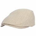 thumbnail image 1 of WITHMOONS Summer Cotton Flat Ivy Gatsby Newsboy Driving Hat Cap MZ30038 (Beige), 1 of 2
