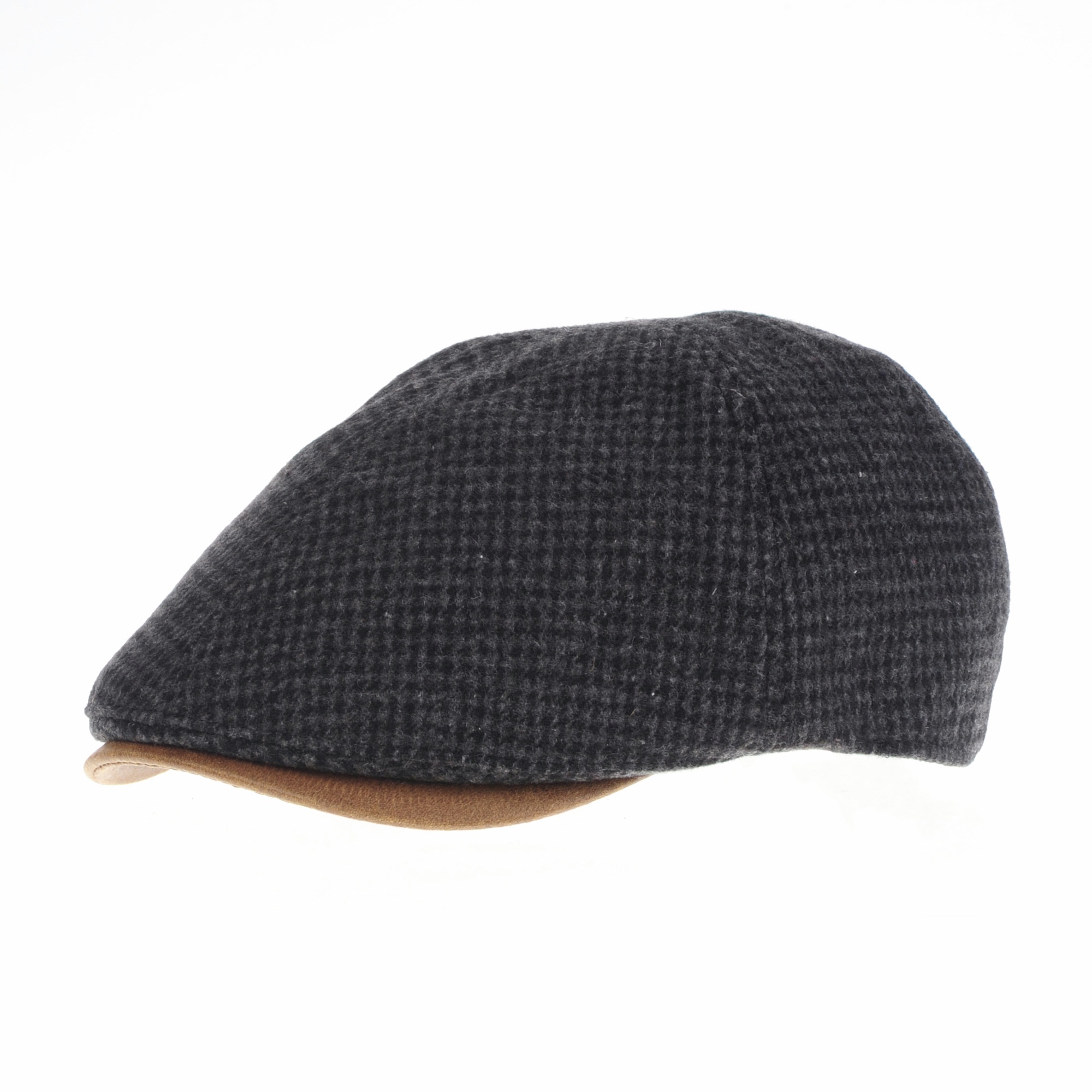 HK10969　SD Twill News Boy Cap Black L HK10969 SD Twill News Boy Cap Black L Generic Newsboy Cap