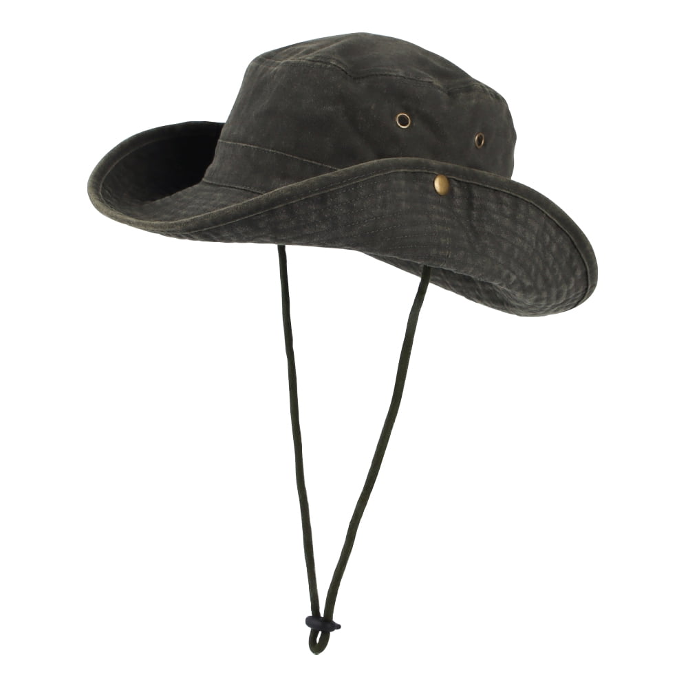 WITHMOONS Wide Brim Boonie Bush Hat Fishing Hiking Hat Safari Cap ...