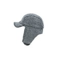 thumbnail image 1 of WITHMOONS Winter Fleece Lined Warm Trapper Cap Shearling Ear Flap Hat MUT1493 (Grey), 1 of 5