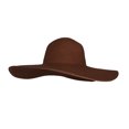 thumbnail image 1 of WITHMOONS Women Straw Sun Hat Wide Brim Floppy Beach Cap SZ90045 (Darkbrown), 1 of 1