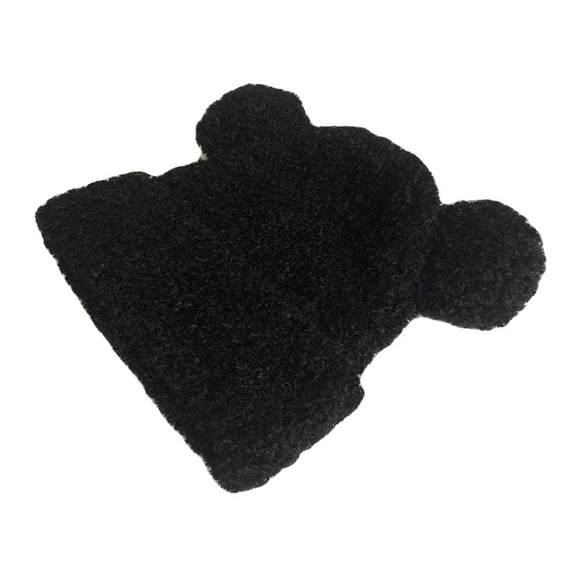 WITHMOONS Womens Beanie Hat with Double Pom Pom - Winter Hats Skull Cap YZ50234 (Black)