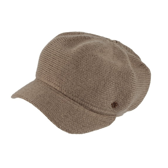 WITHMOONS Wool Baker Knit Beanie Hat Winter Women Warm Caps SLG1239 (Darkbrown)