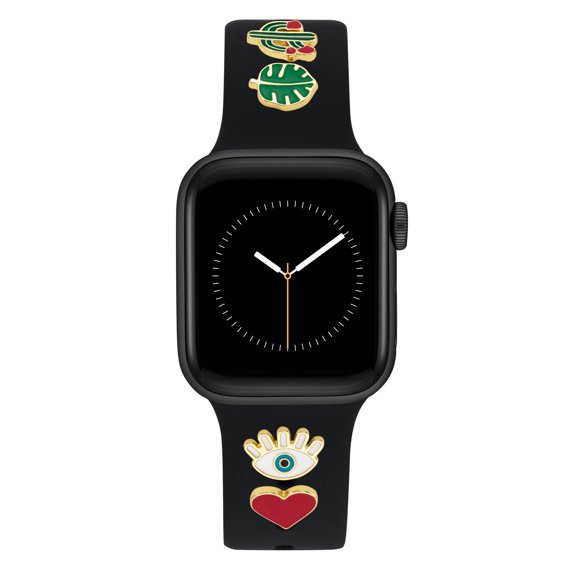 WITHit Band Candy Smooth Power Black Silicone Band and Hope Charm Set