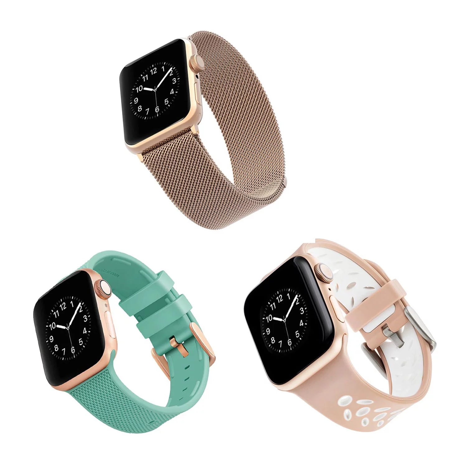 WITHit Bands for 38mm or 40mm Apple Watch, 3 Pack