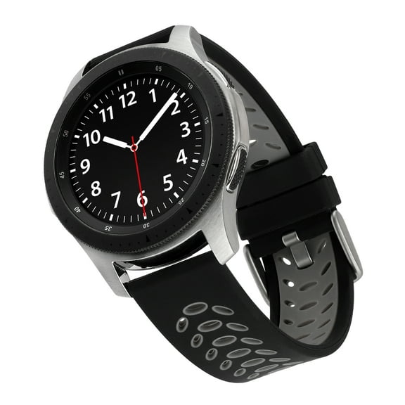 WITHit Black/Gray Silicone Sport Band for 20mm Samsung Universal Watch