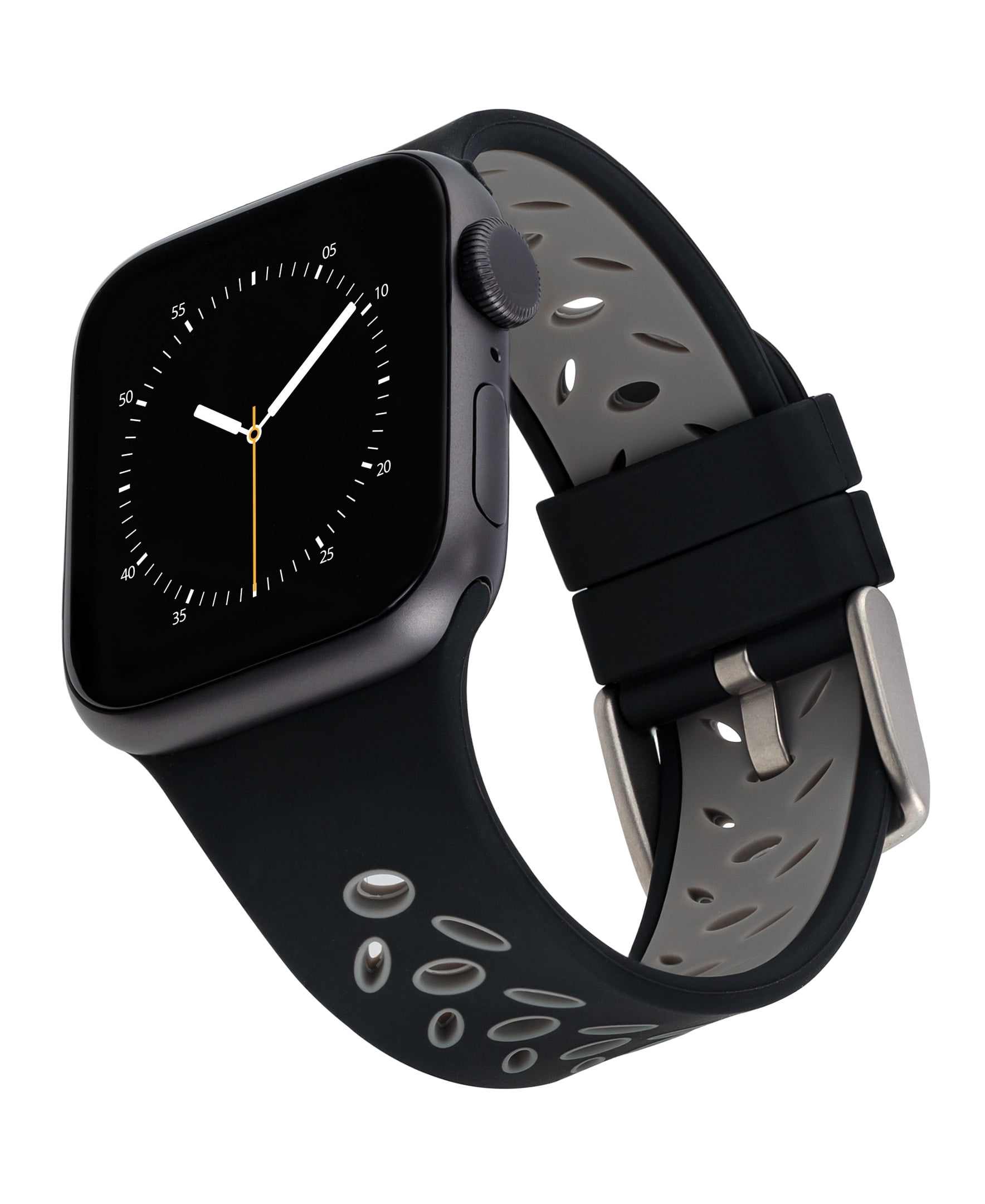 WITHit Black/Gray Sport Silicone Band for 42/44/45mm/Ultra/Ultra 2 (49mm)  Apple Watch®