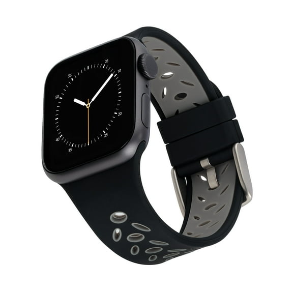 WITHit Black/Gray Sport Silicone Band for 42/44/45mm/Ultra/Ultra 2 (49mm) Apple Watch