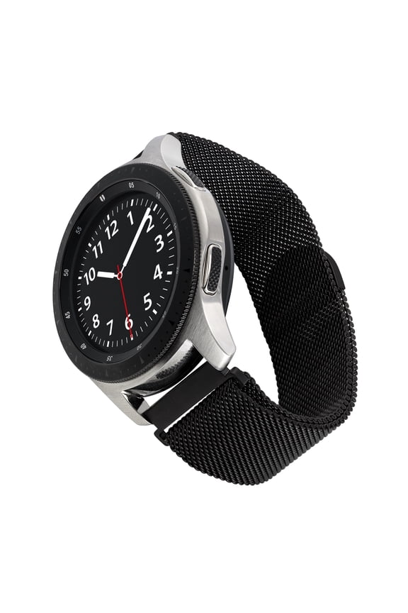 Black Stainless Steel Mesh Band for 22mm Samsung Universal Watch