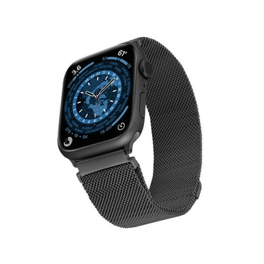 WITHit Black Stainless Steel Mesh Band for the Apple Watch