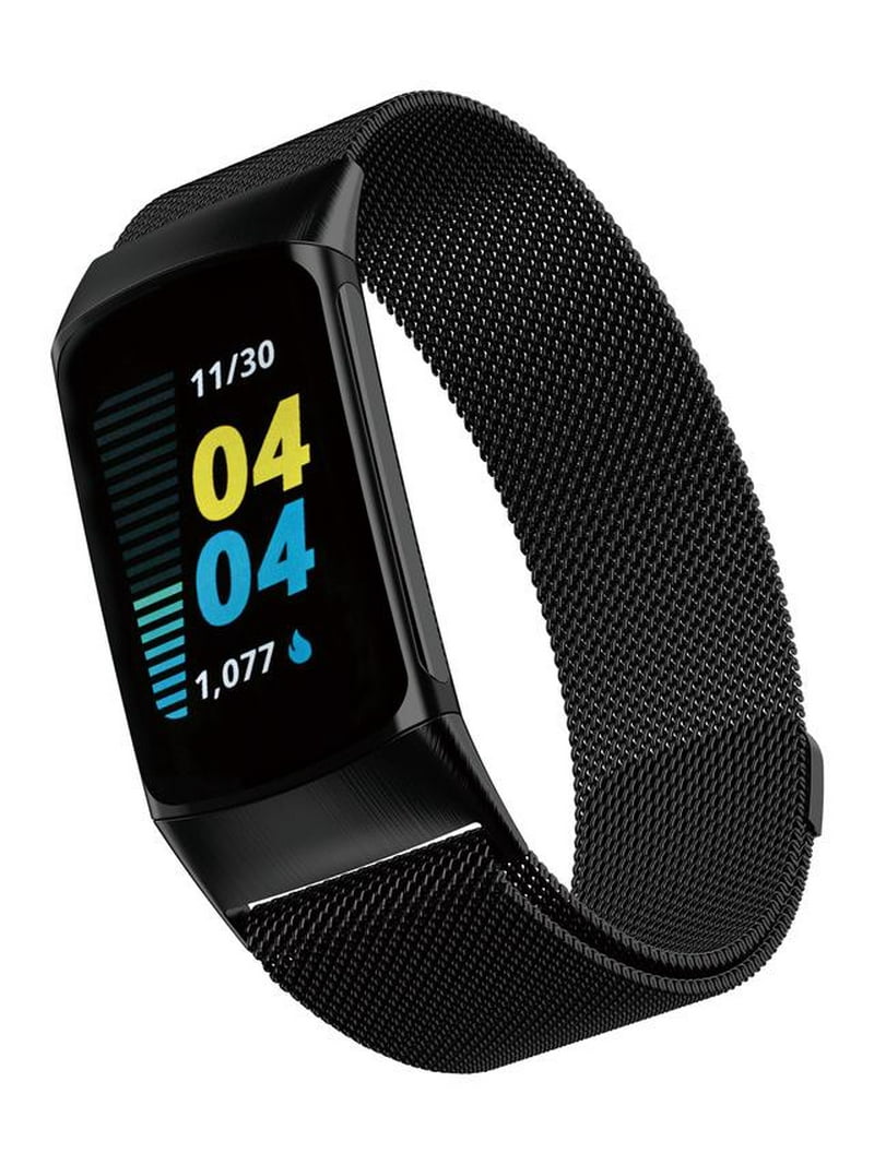WITHit Black Stainless Steel Mesh Fashion Band with Magnetic