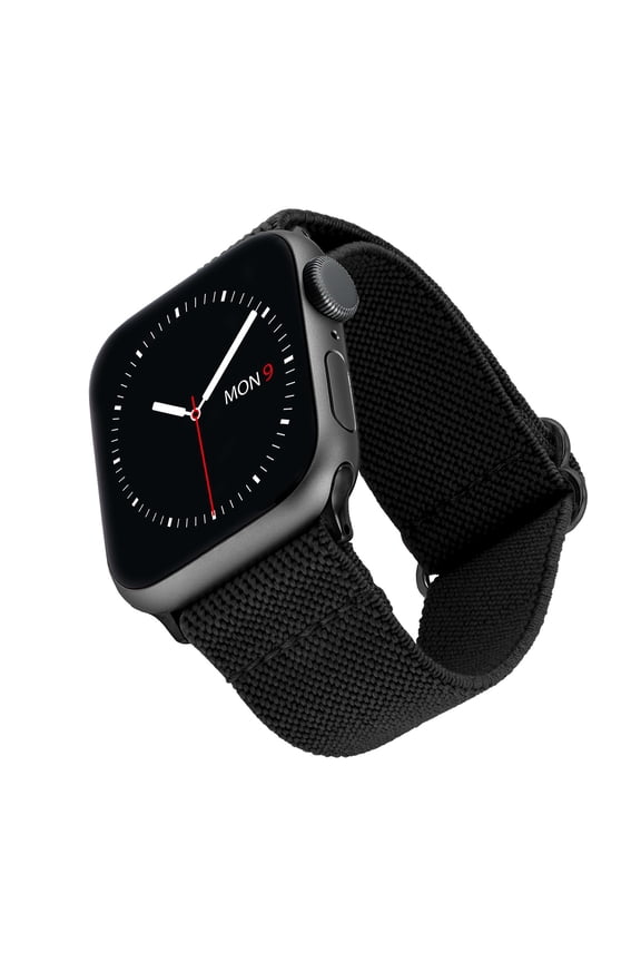 Black Woven Elastic Band with Slider Closure for 38/40/41mm Apple Watch