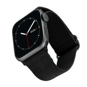 WITHit Black Woven Elastic Band with Slider Closure for 42/44/45/Ultra/Ultra 2 49mm Apple Watch