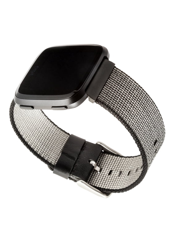 Black Woven Nylon Band for Fitbit® Versa/Versa 2