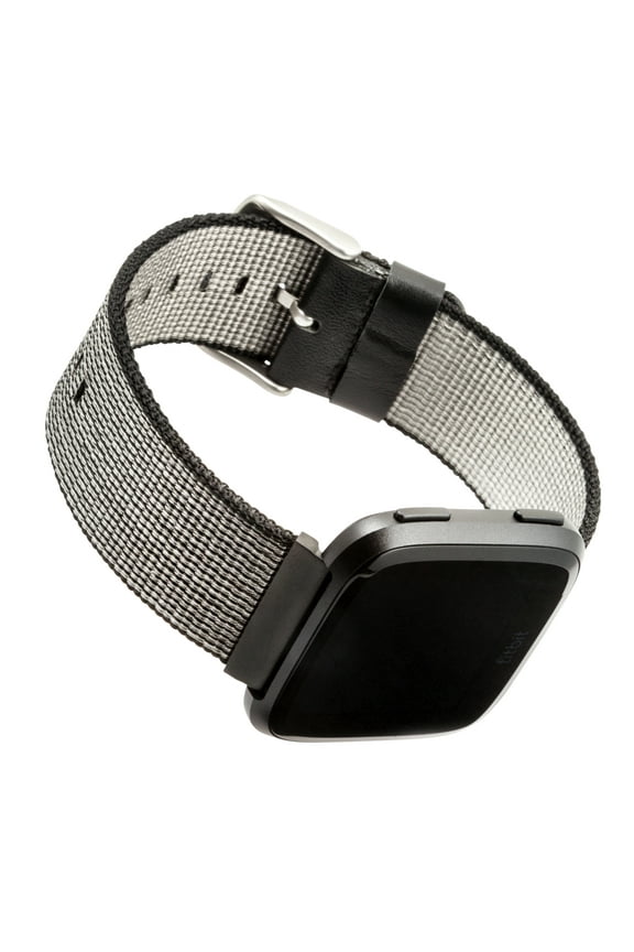 Black Woven Nylon Band for Fitbit® Versa/Versa 2