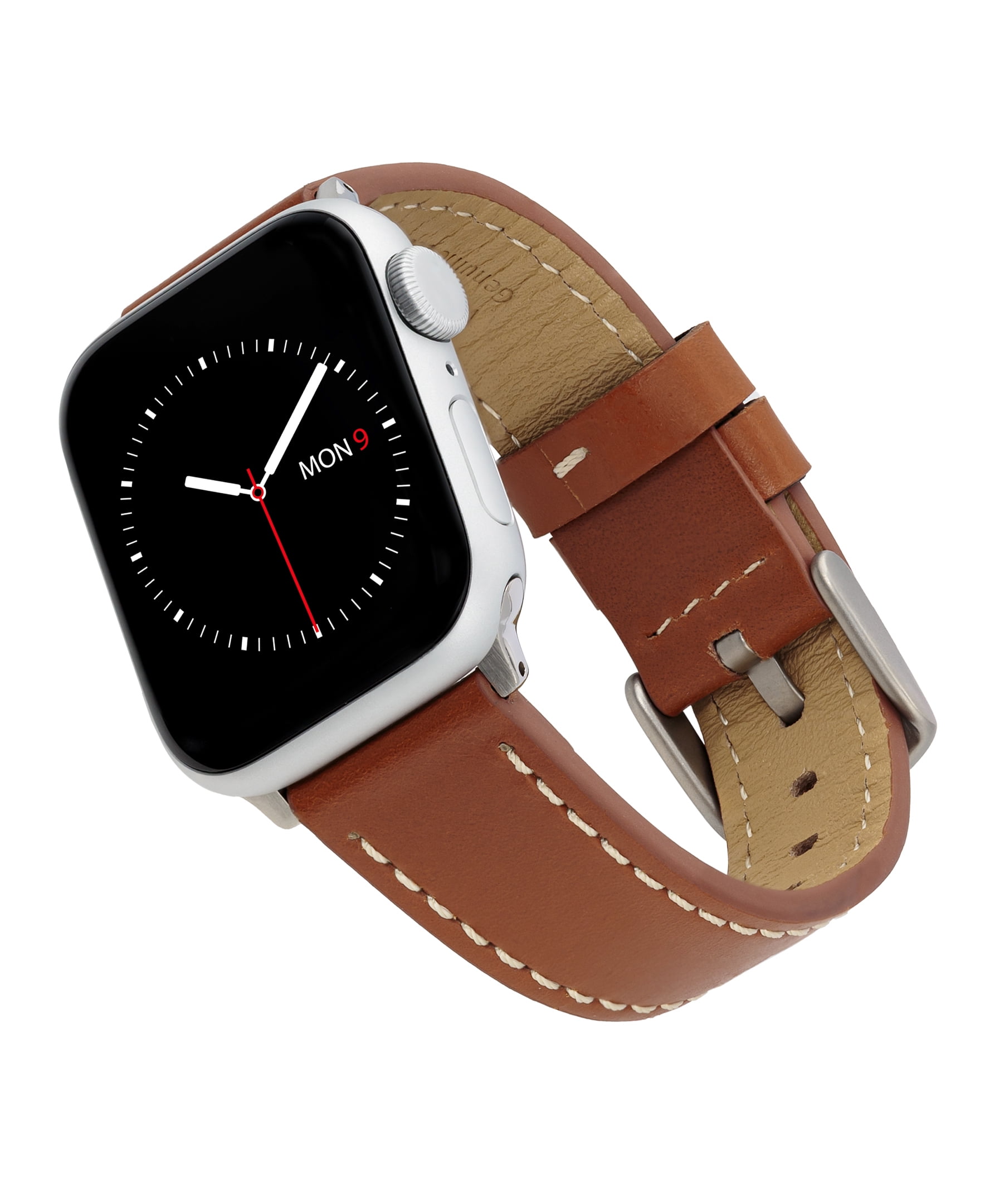 WITHit Brown Premium Leather Band for 38/40/41mm Apple Watch® | Uhrenarmbänder