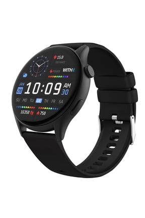 Deca Smartwatch with AMOLED 1.43" High-Definition Touchscreen Display, Black