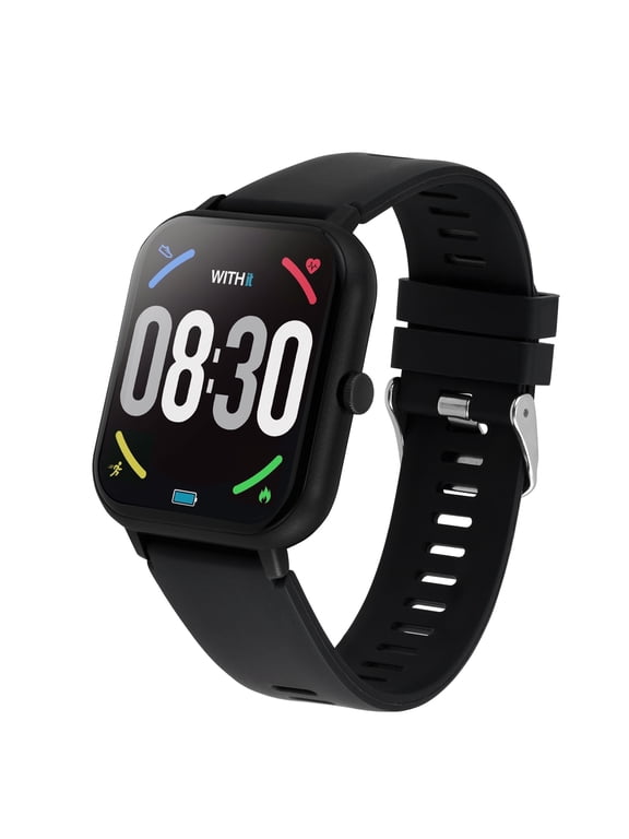 EXA Series Touch Screen Smartwatch with Black Silicone Band and over 25 Built-In Features