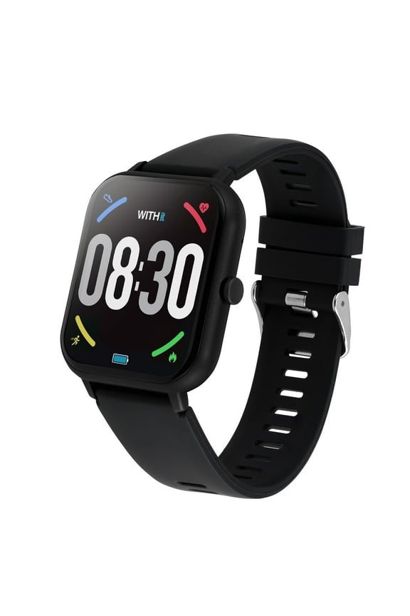 EXA Series Touch Screen Smartwatch with Black Silicone Band and over 25 Built-In Features