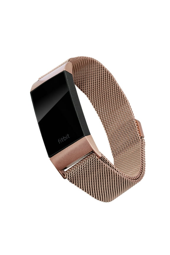 Gold Stainless Steel Mesh Band for Fitbit® Charge 3 & Charge 4