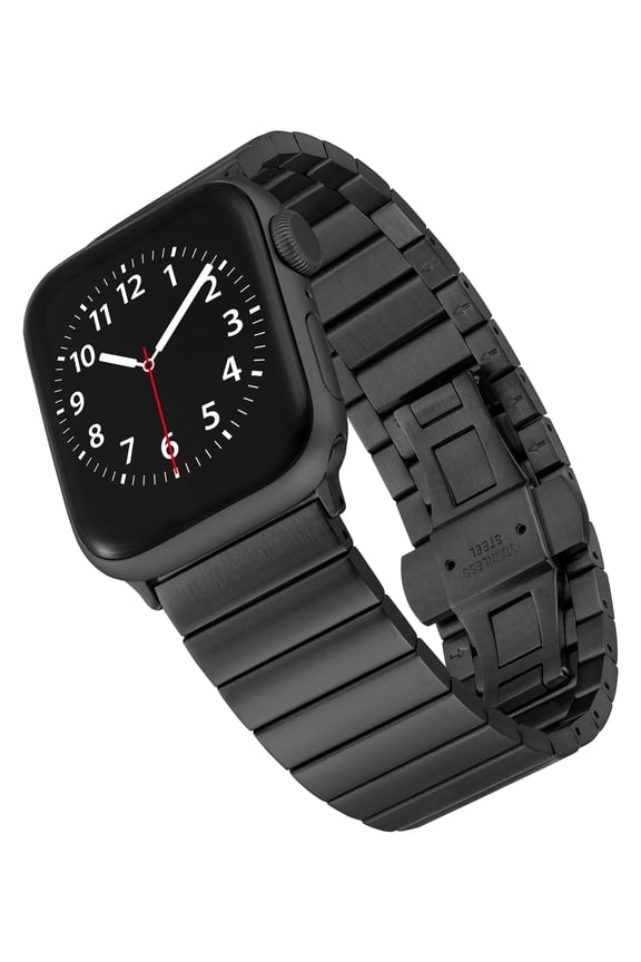 Gray Stainless Steel Link band for the 42mm (Series 1-3 only) & 44/45/46/49mm (Ultra/Ultra 2/Ultra 3) Apple Watch