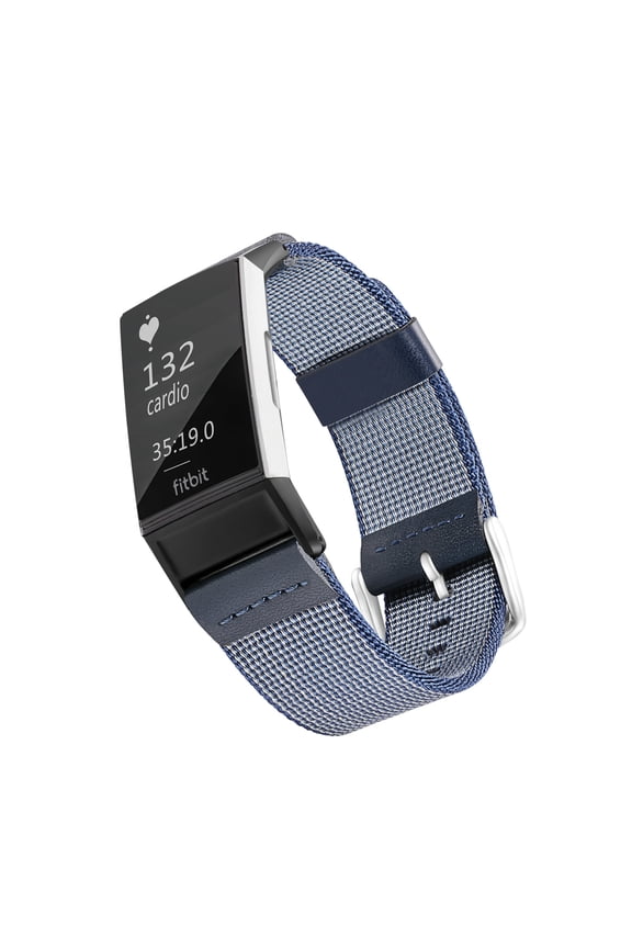 Woven Nylon Band for Fitbit® Charge 3 & Charge 4 - Blue