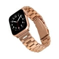 thumbnail image 1 of WITHit Rose Gold Link Band with Stainless Steel Fold Over Closure for 38/40/41mm Apple Watch, 1 of 6