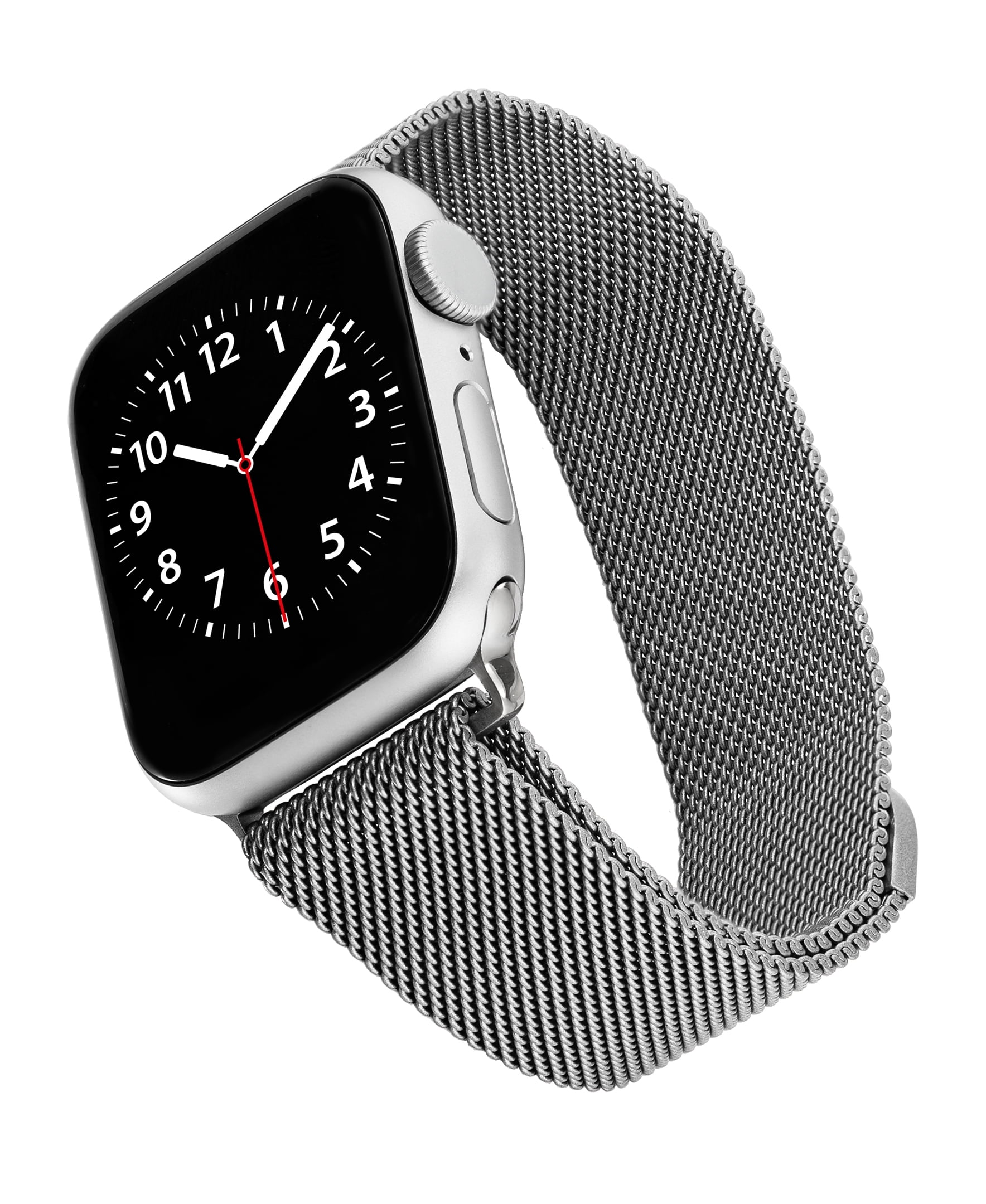 WITHit Silver Stainless Steel Mesh Band for 42/44/45mm/Ultra/Ultra 2 (49mm) Apple Watch®