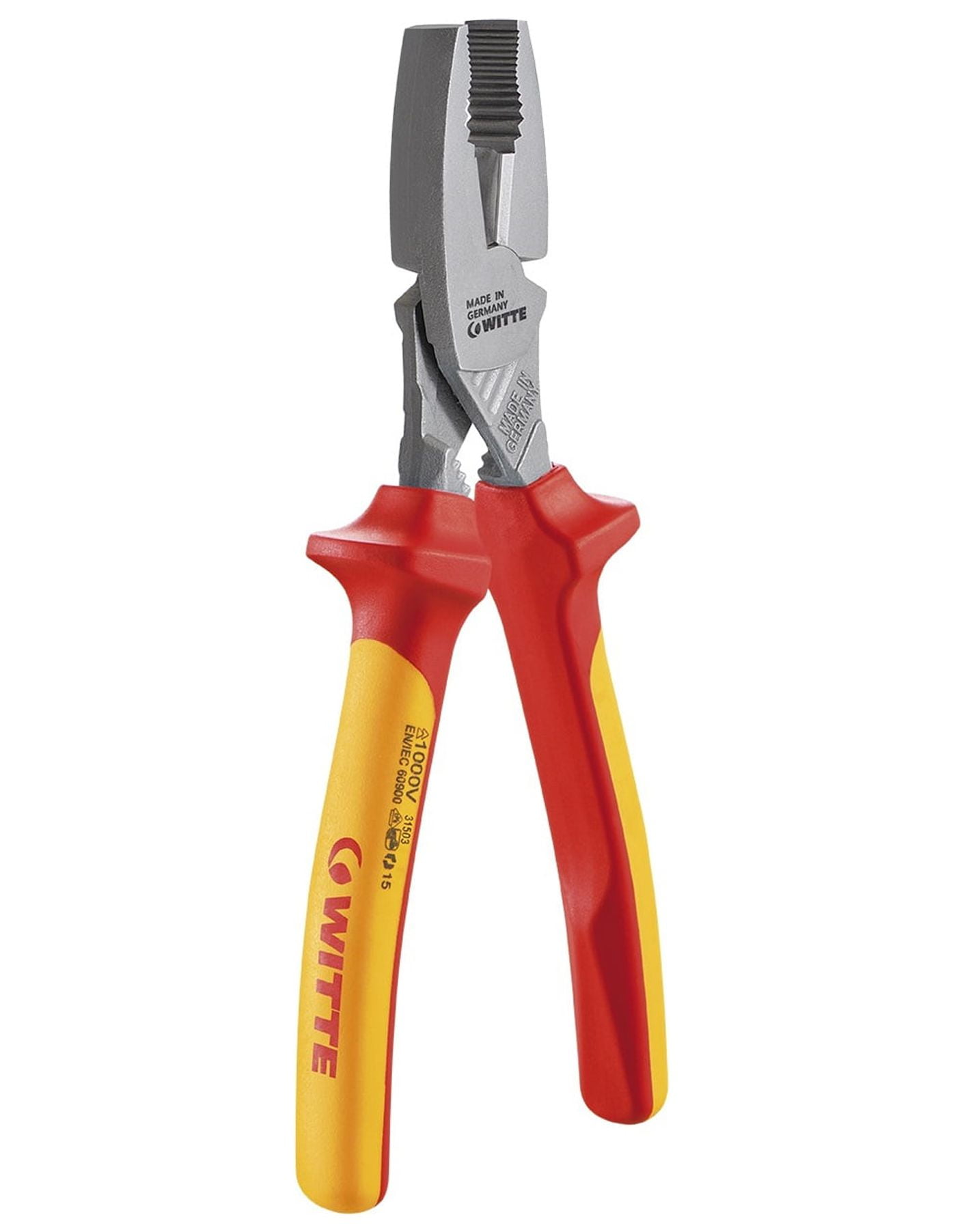 WITTE 31503_1000V Professional Electrician Heavy Duty Combination Pliers / Cutters