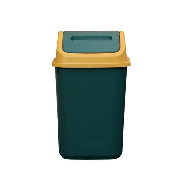 WITYUKE 10 Liter Step on Trash Can with Lid, Flip Top Garbage Bin, Odor Control Wastebasket, Plastic Material for Bathroom Kitchen Office, Small Space Desk Side Bin, Pop up Lid Container