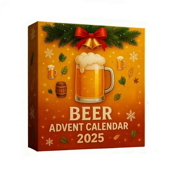 WITYUKE 2025 Wine Bottle Advent Calendar Christmas, Festive Countdown Calendar, Holiday Themed Pendant, Reusable Wooden Style Daily Surprise Design, for Family Gift Giving Tradition