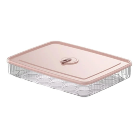 WITYUKE 24 Capacity Clear Egg Storage Container, Refrigerator Organizer Bin, Sealed Egg Holder, Transparent Plastic Stackable Design, for Kitchen Fridge Organization, Eggs Tray with Lid