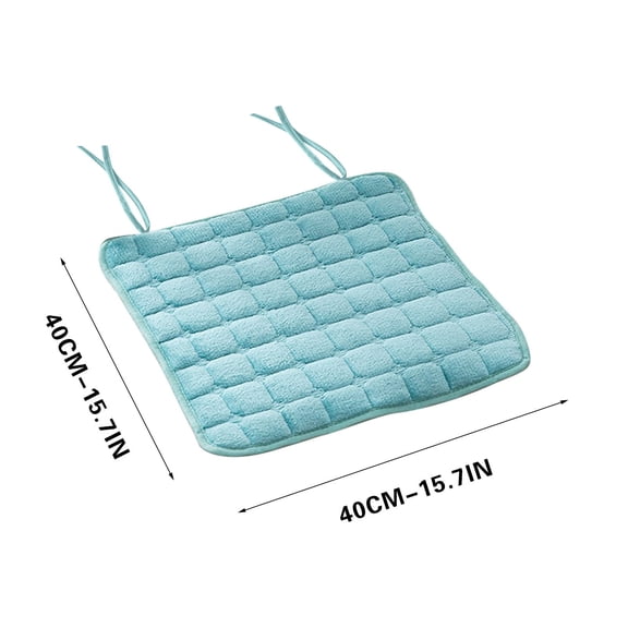 WITYUKE Comfortable Flannel Seat Cushion for Chairs, 40x40cm Non Slip Chair Pad, Plush Dining and Office Cushion, Soft Back Support for Student and Sedentary Worker, Machine Washable Home Mat