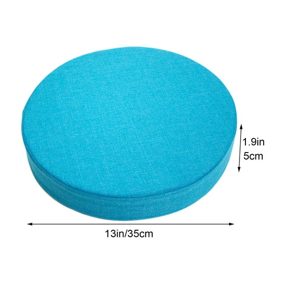 WITYUKE Round Outdoor Patio Chair Cushion, Garden Furniture Pad, Waterproof Seat Cover, 35x5cm Linen Fabric Light Density Foam, for Patio Garden Sofa Chair, Comfortable Cushion