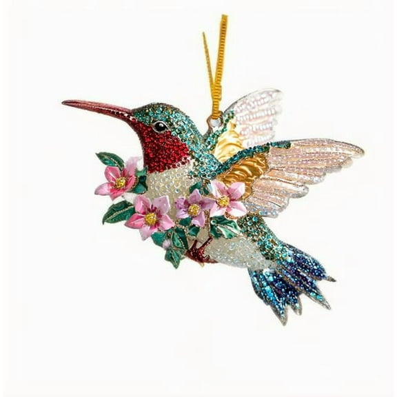 WITYUKE Sun Catching Hummingbird Pendant, Translucent Acrylic Window Ornament, Reflective Solar Mobile Decor, Acrylic Material for Garden & Patio Display, Stained Glass Effect Sun Catcher