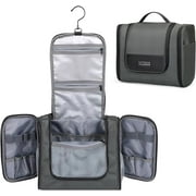 WITZMAN Toiletry Bag for Men Large Hanging Multi-Organization Bathroom Bag Water-Resistant Dopp Kit Shaving Bag Men(B690 Grey)