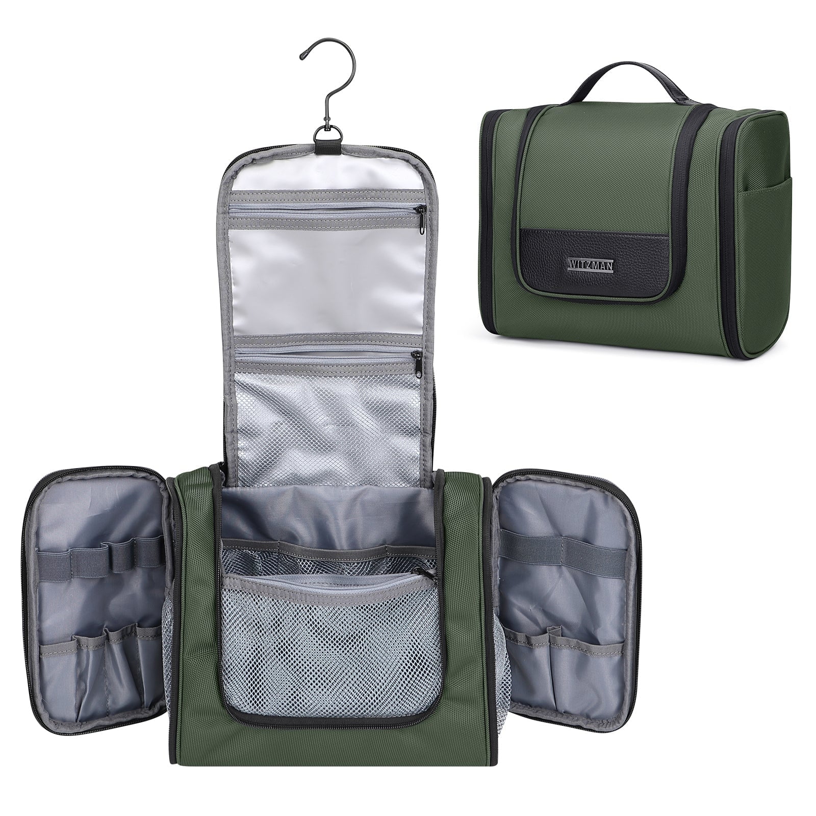 WITZMAN Toiletry Bag for Men Large Hanging Multi-Organization Bathroom ...