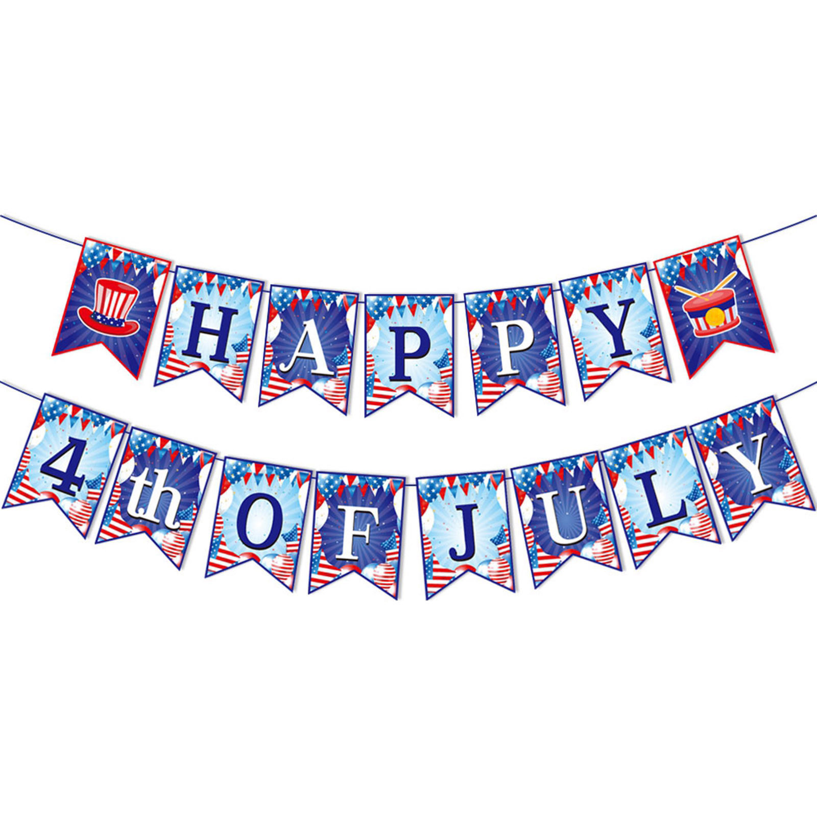 WIURAY Red White And Blue Balloons Fourth Of July Decorations Party