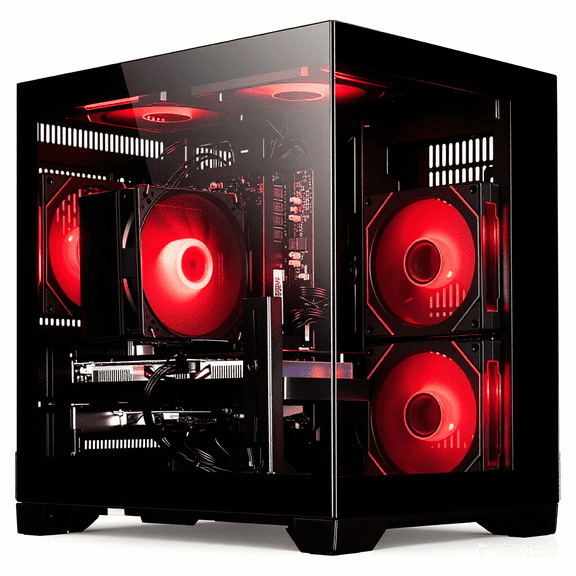 WIWB Desktop PC Computer Gaming PC: AMD Ryzen 5 5500 | RTX 3050 | 16GB DDR4 | 512GB SSD | WiFi 6 | 1080p Esports Machine