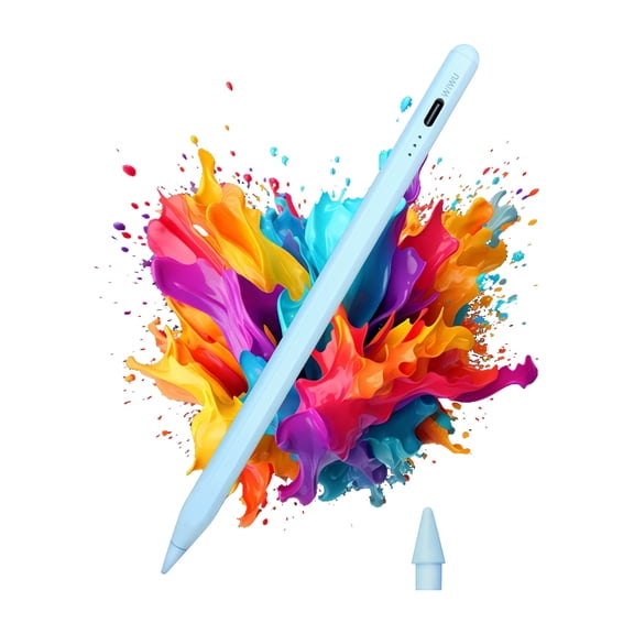 WIWU Stylus Pen for iPad 2018-2025, Fast Charging, No Lag, Tilt Sensitivity, Bluetooth, Palm Rejection Compatible with Apple iPad Pro 11"/12.9"/M4/M5, iPad Air 3/4/5/M2/M3, iPad mini 5/6 (Blue)