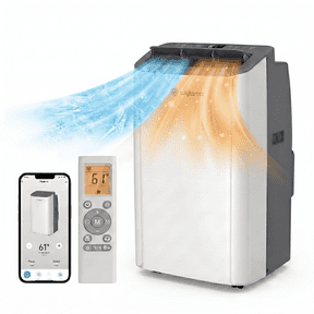 WIYTAMO 9500 BTU (14,000 ASHRAE) 115V Smart Portable Air Conditioner with Remote, Covers up to 450 Sq. Ft.