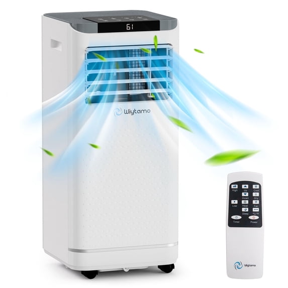 WIYTAMO Portable Air Conditioners 10000 BTU, Room AC Unit with Remote Control, Built-in Heater, Dehumidifier, Fan Mode, Cools up to 450 Sq. ft.(6450 BTU SACC)