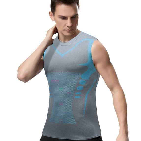 WIZUTIZ 2026 New Compression Vest V Boost Shape Wear Shirt Men Sleeveless Compression Tank Top