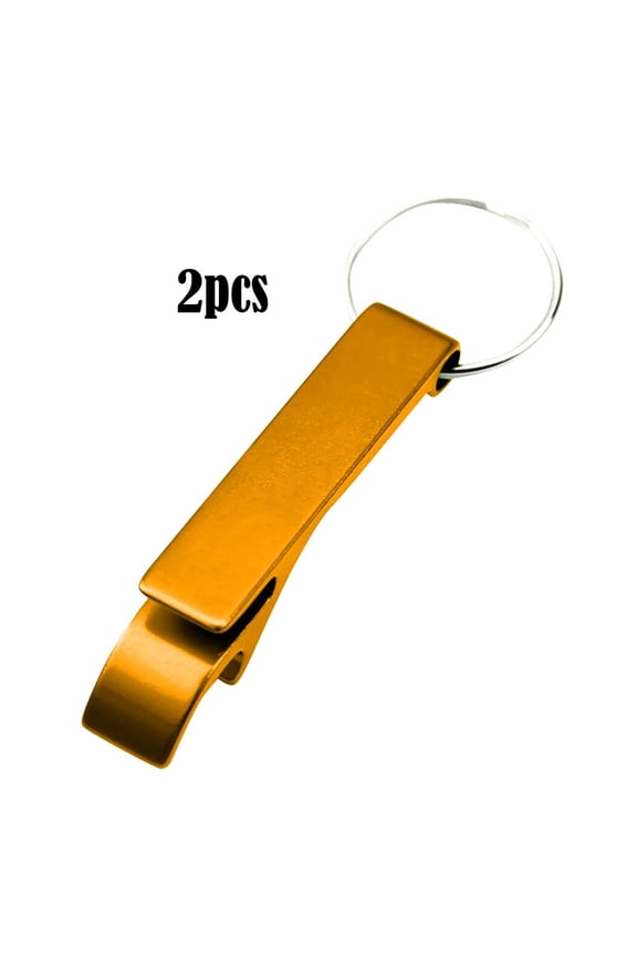 2PCS Gold Multifunction Keychain Tool Portable Elevator Button Press Tool Mini Bottle Opener Keyring Accessory for Travel Commute Daily Carry and Elegant Metallic Finish