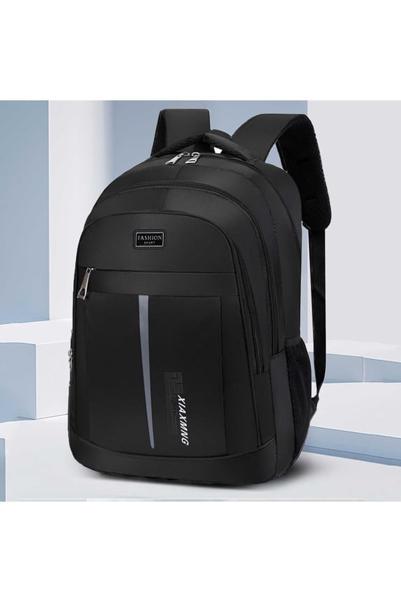 Backpack for Women Womens Backpacks with Adjustable Strap Zipper Pockets Backpacks Medium Solid Bags Waterproof With Inner Pocket Bag 1 PC Black
