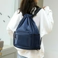 thumbnail image 1 of WIZUTIZ Backpack for Women Womens Backpacks with Adjustable Strap Zipper Pockets Backpacks Medium Solid Bags Waterproof Casual Bag 1 PC Dark Blue, 1 of 6