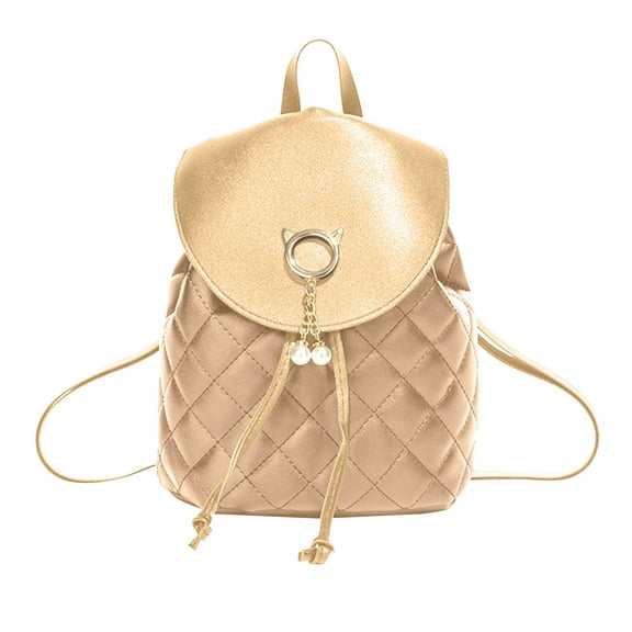 WIZUTIZ Backpack for Women Womens Backpacks with Adjustable Strap Zipper Pockets Backpacks Medium Solid Bags Waterproof Lightweight Bag 1 PC Khaki